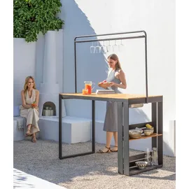 Dehner Balkonset Bar New Jersey 155 x 75 x 98 cm Schwarz