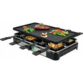 Adler AD 6616 Raclette Elektrogrill | Tisch 1400 W, Schwarz/Edelstahl