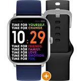 Ice Watch Digital 'Ice Smart - Ice 1.0 - Silver - 2 Bands - Black - Navy' Unisex Uhr  022252 - Schwarz