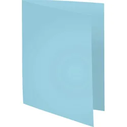 Exacompta 410006E 5x 100er Packung Aktendeckeln aus Recycling Karton 220g Forever, 24x32cm - Hellblau