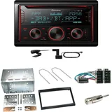 Pioneer FH-S820DAB DAB+ Bluetooth FLAC Einbauset für Peugeot 307 Citroen C2 C3