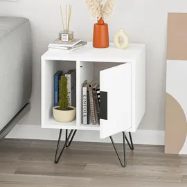 Livetastic Nachtschrank Glynn 50 x 60 x 42 cm Weiß