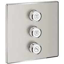 Grohe Grohtherm SmartControl Unterputzventil eckig für 3 Verbraucher Supersteel 29127DC0