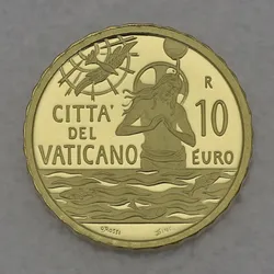 Goldmünze 10 Euro 2021 Die Taufe (Vatikanstadt)