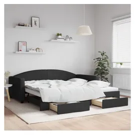 vidaXL Tagesbett 100 x 200 cm Schwarz
