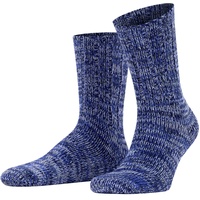 Falke Herren Socken Brooklyn SO Baumwolle einfarbig 1 Paar, Blau (Marine