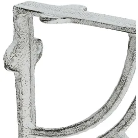 Relaxdays Regalträger, 2er Set, Gusseisen, Mandala-Motiv, antikes Design, Winkel für Regalbretter, Regalhalter, weiß