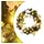 vidaXL Weihnachtskranz mit LED Schwarz 60 cm PVC