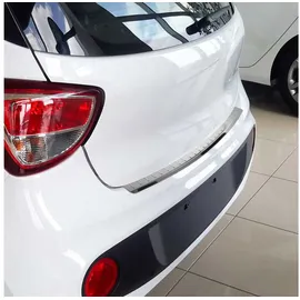 Omac Ladekantenschutz für Hyundai i10 2016-2019 Schrägheck Edelstahl Chrom, Zubehör für Hyundai i10 2016-2019 Schrägheck, Langlebig,Einfache Reinigung,Einfache Installation,Rostbeständig silberfarben