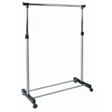 Haku-Möbel Rollgarderobe 90 x 43 x 95-170 grau