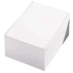Tabellierpapier 240mm x12", 70g/m2, weiß, Pck=2000Bl, 1fach, holzfrei, blanko