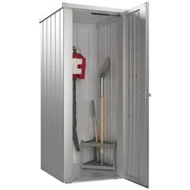 Biohort Terrassenschrank Julia 77,7 x 87 x 180,9 cm Silber-metallic