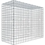 Gabiona C-Ring-Gabione-Anbaukorb Typ 3 80 x 100 x 40 cm Maschenw 5 x 5 cm