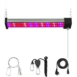 Merry 2024 Pflanzenlampe Pflanzenleuchte LED Grow Lampe,Vollspektrum Pflanzenlicht, Small 30cm 58LEDs