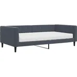 vidaXL Tagesbett Ausziehbar Dunkelgrau 90x200 cm Samt