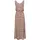 VIVANCE Maxikleid Druckkleid Braun/Creme 40