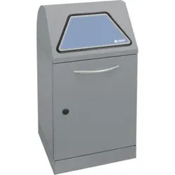 Stumpf Sortsystem Modul-Vario 45, graualu-struktur, verzinkter Innenbehälter, 45 Liter
