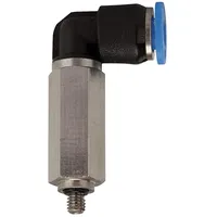 Riegler L-Steckverschraubung »Blaue Serie« mini, lang, drehbar, M6, PLL-64