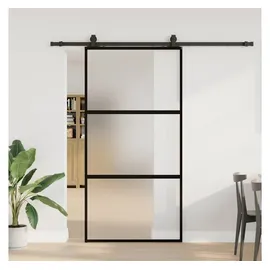 vidaXL Schiebetür rechts 102,5 x 218 cm schwarz