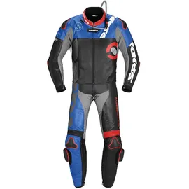 Spidi DP-Progressive Touring Lederkombi - Schwarz/Rot/Blau/Grau / 46