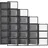 Songmics Schuhbox 18er Set schwarz/transparent