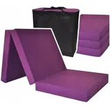 Viking Choice - Gästematratze extra dick – Violett – Campingmatratze – Reisematratze – Faltmatratze – 195 x 80 x 15