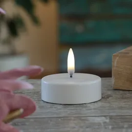 uYuni LED Maxi Teelicht Thea 6,1 cm weiß