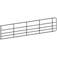 ako fencing Verstellbares Weidetor 90 cm 2-3 m silberfarben