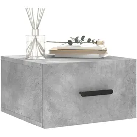 vidaXL Wand-Nachttische 2 Stk. Betongrau 35x35x20 cm