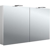 EMCO flat 2 Style LED-Lichtspiegelschrank 120cm, mit LED-Aufsatzleuchte, 2 Türen 979706305