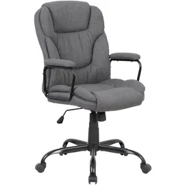 byLIVING STING Chefsessel Polyester Grau/Schwarz