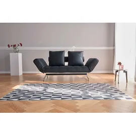 Innovation Living Schlafcouch Kunstleder 2-Sitzer Schwarz