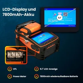 Extralink AI-9 (7800mAh Akku, LCD Display) Glasfaserschweißgerät