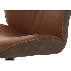Jockenhöfer Esszimmerstuhl Fiete Leder schwarz/braun 2er Set