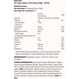 Rule1 Clean Gainer Schokolade Riegel 4 x 2722 g