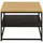 Actona Mid.you Couchtisch Schwarz, Eiche quadratisch 55x42x55 cm