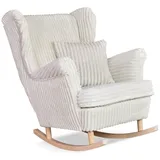 Kaiser Möbel Schaukelsessel Rene skandinavischer Stoff Estella beige
