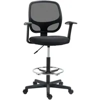 Vinsetto Arbeitsstuhl Schwarz