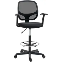 Vinsetto Arbeitsstuhl Schwarz