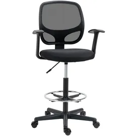 Vinsetto Arbeitsstuhl Schwarz