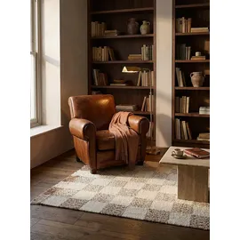 KADIMA DESIGN Teppich, handgewebt VYNE, geometrisch, Beige-Natur, 200 x 300 cm,