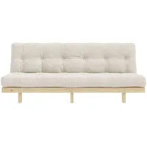Karup Schlafsofa KARUP DESIGN "Lean 200 Schlafsofa, Gästebett, Sofa mit Futonmatratze", weiß (ivory), B:200cm H:73cm T:100cm, Bezug: 100% Polyester, Sofas, Schlafsofa, Inkl. Futonmatratze, Liegefläche 130x200 cm, FSC zertifizierte Kiefer