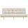 Karup Schlafsofa KARUP DESIGN "Lean 200 Schlafsofa, Gästebett, Sofa mit Futonmatratze", weiß (ivory), B:200cm H:73cm T:100cm, Bezug: 100% Polyester, Sofas, Schlafsofa, Inkl. Futonmatratze, Liegefläche 130x200 cm, FSC zertifizierte Kiefer