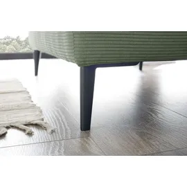 KAWOLA Relaxsessel CARA Feincord 132 x 84 x 170 cm Grün
