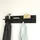 [en.casa] Wandgarderobe Hammarö 80 x 18 x 13 cm Schwarz