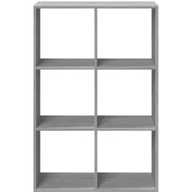 vidaXL Bücherregal 69,5 x 29 x 103,5 cm Grau