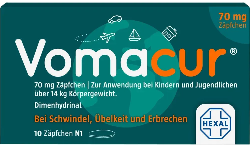 VOMACUR 70 Suppositorien 10 St