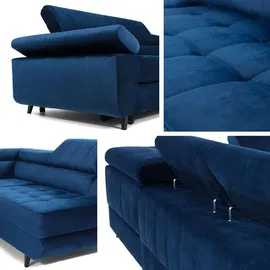 Mirjan24 Eckcouch Abriamo 10 L-Form 2-Sitzer Grün