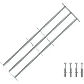 vidaXL Fenster Sicherheitsgitter 930-1740 mm mit 3 Querstangen