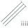 vidaXL Fenster Sicherheitsgitter 930-1740 mm mit 3 Querstangen